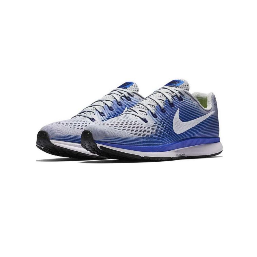 NEW in Box Nike Air Zoom Pegasus 34 Wolf Grey Blue Mens 10 US Wide 44 EUR 9 UK